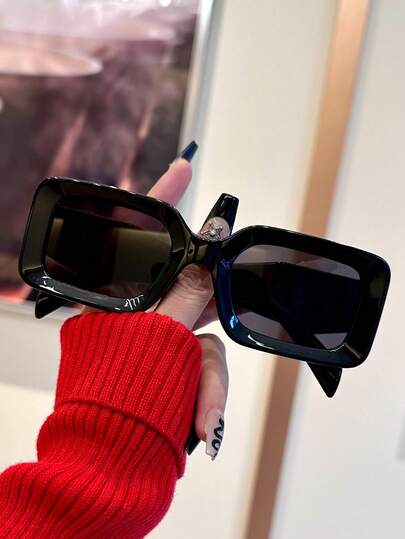 1pcWomen Fashionable European And American Style Oversized Personalized Y2k Fashion Glasses For Women, Suitable For Photography, Driving, Beach Cute Beach Accessories Beach Accessories For Women Glasses Basics Fall Winter Women Outfits Clothes Business Casual Gifts