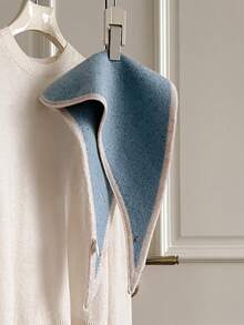 وشاح مثلث مصنوع بتقنية الكروشيه ذو حواف ملونة متباينة على شكل شبكة متقاطعة، وشاح صغير للرقبة للنساء، كاب دافئ للكتف متعدد الاستخدامات