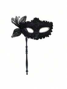 Women Masquerade Mask Party Mask Half Face Mask For Valentine's Day, Multi-Color Floral Party Masquerade Mask, Fashionable Half Face Mask Prop For Parties, Celebrations, Performances, Fits Various Holidays And Events, Mysterious, Valentine's Day, Christmas Gift, Halloween Gift - Multicolor - View 1