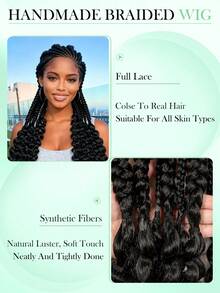 高品质时尚假发，全蕾丝编织头带假发，独特的玉米辫发型，手工编织假发尾，非常适合女王风格的时尚穿着