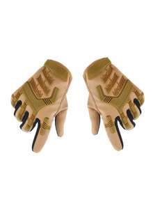 Black Gloves Seals Full Finger Protective Gym Gloves Male Training Fighting Outdoor Bicycle Riding Camouflage Gloves - Multicolor - View 3