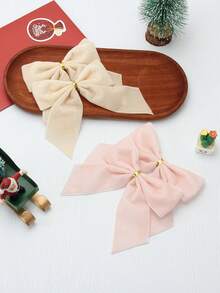 6pcs Christmas Decorative Bows, Room Decor Bows, Wedding Decor Bows, Wedding Birthday Decor Bows, Gift Wrapping Decor, Wreath Atmosphere Decor - Multicolor - View 6