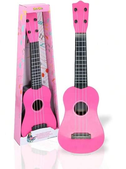 Guitar Ukulele Kid's Guitars Educational Musical Instrument Children Indoor Outdoor (Pink)