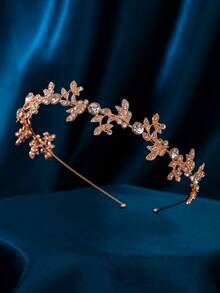 水钻叶子装饰婚礼头饰优雅波西米亚风头冠情人节配饰