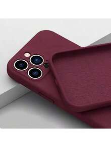 1个腕带式手机壳，纤薄时尚，直边设计，专为保护摄像头而设计，内部采用柔软的超细纤维材质，具有减震功能，兼容多种型号的手机，包括 、Realme、Honor、Vivo 和 Apple 6 至 17。 - 酒紅 腕帶 - 查看 3