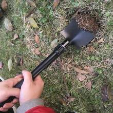 Folding Military Shovel Survival Spade Emergency Garden Camping Outdoor Tool - Black - View 4