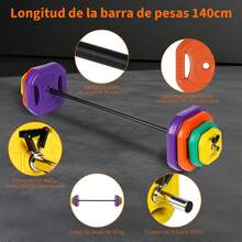 Strength Training Barbell Rack - 30.0 كيلوغرامًا - مشاهدة 6