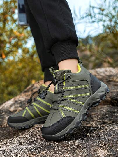 Unisex-Child Anti-Collision Non-Slip Hiking Boots Outdoor Trekking Shoes