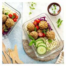 Glass Meal Prep Containers 22OZ - 10 Pack Airtight Food Storage -Lunch Containers For Microwave, Freezer, Dishwasher - Leakproof Lids - 如圖/L - 查看 6