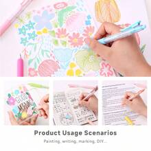 朗格36-90色圆珠笔，0.7mm笔尖，可伸缩，大容量墨水，适用于绘画、勾线、涂色、学习、记笔记、高亮等，专业美术用品，返校季礼物，送给朋友、家人和学生