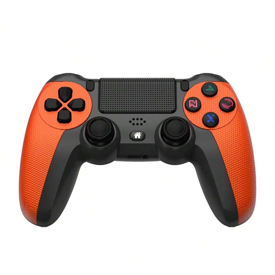 NK Mando para PS / PS3 / PC / Móvil Inalámbrico - Wireless Controller con Dualshock, Función Detección 6 ejes, Luz LED, Panel Táctil, Entrada para Auriculares, Cable de Carga incluido - Negro ✅ Entrega 24/72h a España (península) - Naranja - Ver 1