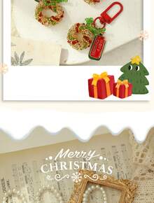 1 Stück kreativer und praktischer Weihnachtsbaum Auto Schlüsselanhänger Ornament