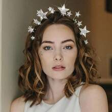 Halo Crown Stars Rhinestone Crown Headbands Goddess Headpiece Crystal Halo Headbands