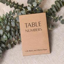 Arch Table Numbers 1 - 20+ Table, 4x6 Inch White Art Paper, Double - Sided, Gold Foil Embossed Details, Elegant Wedding Reception, Centerpiece Decoration, Event, Party, No Holders - 現代黑色 1-20 - 查看 9