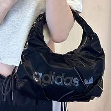 Adidas Clover Women's New Sports Casual Simple Shoulder Bag - Black - View 1