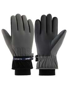Men's Ski Gloves, Thick Warm Windproof Winter Gloves For Cycling, Riding, Outdoor, Mountaineering, Waterproof - Multicolor - View 10