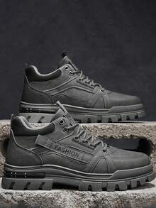 四季新款秋冬男鞋，舒适运动鞋，休闲一脚蹬鞋，百搭时尚运动鞋，旅行鞋，系带户外鞋。此款鞋码偏小，建议选购大一码。 - 灰色 - 查看 10