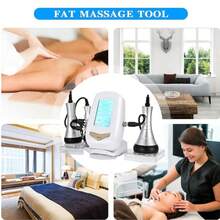 Dispositivo de Radiofrecuencia de Cavitación Ultrasónica, Radiofrecuencia Facial y Corporal,40K 3 en 1 Máquina de Belleza, Masajeador Celulitis Grasa para Abdomen, Cintura, Brazos, Piernas y Caderas - Tipo de Enchufe A USA (110-127V) - Ver 4