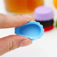 Reusable Silicone Bottle Caps - Leak-Proof Beer And Soda Sealer, Kitchen Alcohol Preservation Jars, Suitable For Beverage And Condiment Bottles - Multicolor - View 5