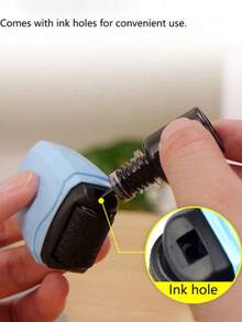 ABS Material Identity Protection Rolling Seal - GODYIN Privacy Protection, Used To Hide Confidential Information And Addresses, Anti-Theft, Blue/Pink/Green Available, Fashionable Smooth Surface, School Supplies, Back To School Season