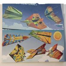 Avión de papel de origami, juguete intelectual para cultivar la habilidad manual, manualidad de origami DIY, regalo pequeño de Navidad, regalo pequeño de vacaciones