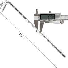 10 件重型金属帐篷桩，适用于户外装饰、园艺和天篷、圣诞装饰 - 銀色 - 查看 6