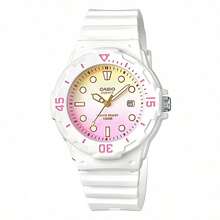 Đồng hồ thạch anh nam/nữ, làm bằng cao su, thích hợp đeo hàng ngày, dòng Macron Color, LRW-200H-4E3 - Vàng Hồng - Xem 3