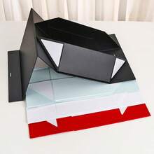 蝴蝶结丝带礼品包装盒 纪念品礼品盒 一体式折叠盒 生日礼物硬盒 一体式化妆品礼品盒 节日礼品包装盒 - 彩色 - 查看 4