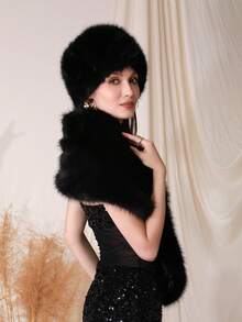 Damen Schals und Umhänge für Abendkleider, Schal Umhang Winter Schal für Damen, warmer Schal, Mode Accessoires für Frauen - A - Übersicht 8