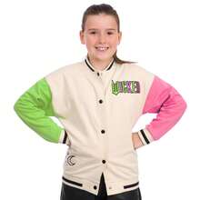 Wicked Girls Bomber Jacket,  And  Girls Jacket, Varsity Jacket Kids - White - View 3