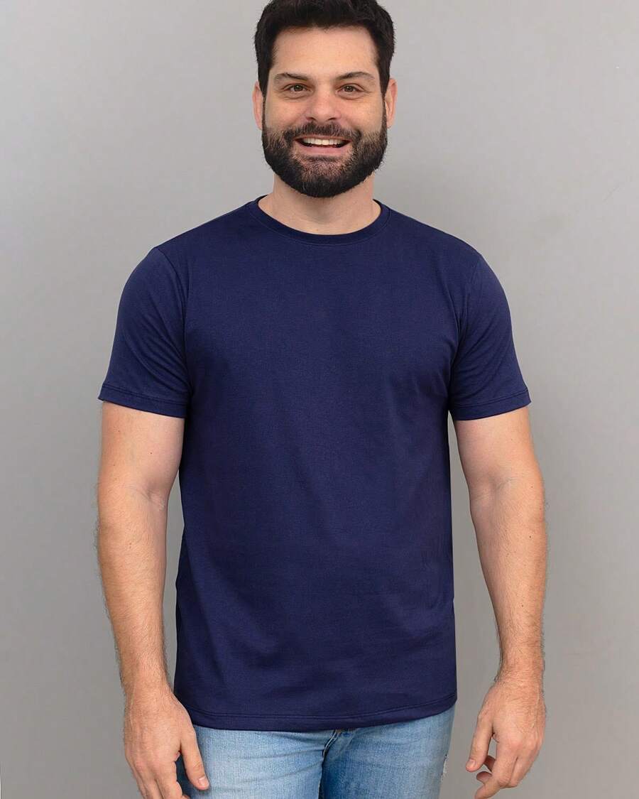 Men T-Shirts - Màu xanh hải quân - Xem 1
