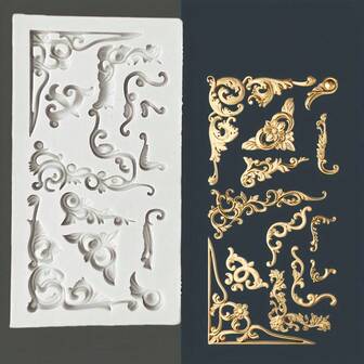 1pc Silicone Mold For Resin, Clay, Plaster, Candle Shaping, European Style Relief Decoration - DIY Craft Accessory, Suitable For Birthday, Valentine's Day, Christmas, Thanksgiving, Mother's Day Holiday Decoration