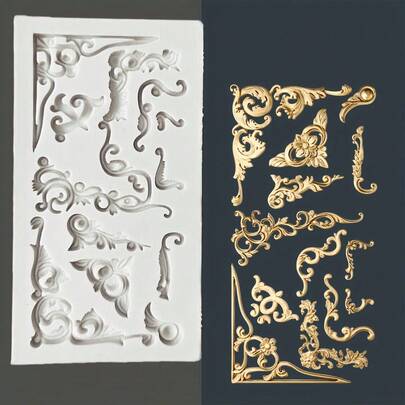 1 件硅胶模具，适用于树脂、粘土、石膏、蜡烛造型、欧式浮雕装饰 - DIY 工艺配件，适合生日、情人节、圣诞节、感恩节、母亲节等节日装饰