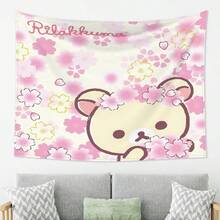 1pc Rilakkuma Idea Tapestry, Colorful Thick Textured Wall Hanging For Living Room, Bedroom, Office & Party Decor – No Power Needed, Perfect Gift, Stylish Room Accent With Luxurious Feel - Nhiều màu - Xem 2