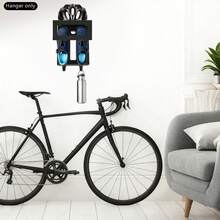 Wandhalter Für Fahrräder, Multifunktions Wandhalter Für Fahrräder, Helme, Schuhe, Brillenhänger, 11,8 * 10 * 13,4 Zoll - Schwarz - Übersicht 4