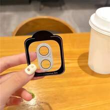 Shiny Diamond Camera Lens Protector Film For IPhone 17 Pro Max/17 Pro/17 Air/17/16/15/14/13, Silver Diamond Shiny Outer Shell, 9H Hardness Scratch-Resistant PC Material, Bubble-Free Adhesive, High-Definition Transparent, Clear Photos, Fashionable For Women - Silver - View 10