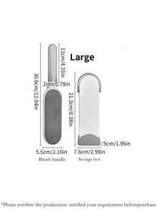 1pc Reusable Lint Brush, A Magical Anti-Static Lint Remover That Can Scrape Off Pet Hair, Human Hair, Paper Scraps, Dandruff Stuck On Clothes. Double-Sided Design Suitable For Wool Coats And Other Lint-Prone Clothes, Also Can Be Used As A Bedsheet Lint Remover - Multicolor - View 13