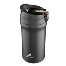 20oz Large Capacity Vacuum Insulated Stainless Steel Insulated Coffee Mug with Leak-proof Lid, Double Drink Coffee Cup, Reusable Coffee Mug for Sports, Gym, Travel and School - 黑色 - 查看 1