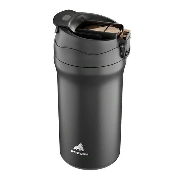 20oz Large Capacity Vacuum Insulated Stainless Steel Insulated Coffee Mug With Leak-Proof Lid, Double Drink Coffee Cup, Reusable Coffee Mug For Sports, Gym, Travel And School
