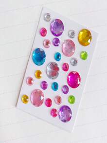 1pc Pet Bubble 3D Diamond Sticker - Colorful Cartoon Crystal Sticker, Handmade Reward And Decoration For Dog And Cat Grooming - Multicolor - View 15