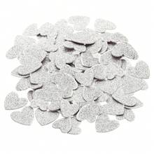 Foam Stickers, EVA Self Adhesive Glitters Foam Shape Sticker Craft Supplies For Scrapbook Card DIY Making Home Decor - 銀心60Pcs - 查看 1