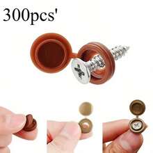 300pcs Self-Tapping Screw Caps | Baby Safety PE Anti-Rust Covers | Cross Head Washer Nut Kits | DIY Industrial Fasteners - Multicolor - View 5