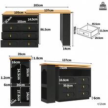 Bar Tables - Black + MDF - View 3