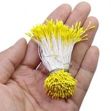 1mm 360pcs Handmade DIY Flower Craft Materials, Flower Center Accessories, Pearlescent Flower Bud, Fondant Flower Stamen, Mesh Flower