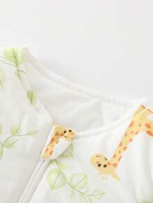 Infant Baby Cozy Comfort Sleep Sack For Four Seasons Thin Quilting Cotton Sleeping Bag Detachable Sleeve Cute Cartoon Printed Bedding Sleepwear 3-24M - Multicolor - View 5
