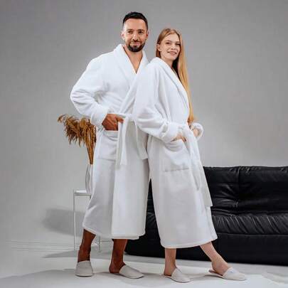 1 chiếc áo choàng tắm màu trơn unisex, áo choàng khách sạn, có thể dùng như khăn tắm, áo choàng, có mũ hoặc ve áo, nhiều màu sắc để lựa chọn, thích hợp cho gia đình, khách sạn, phòng tắm, tiệc tùng, hồ bơi, dã ngoại, mọi mùa, trang trí phòng tắm, quà tặng, áo choàng tắm, phụ kiện phòng tắm, quà tặng ngày Valentine