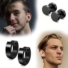 24 件简约时尚的高品质不锈钢耳环和耳环套装，适合日常佩戴、聚会、送礼，男女皆宜 - 24件耳環套裝 - 查看 3