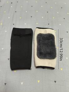 1pc Thick Warm Knee Pad, Cold-Proof Fleece Knee Sleeve, Sports Heat Retaining Leg Sleeve