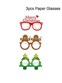 9 Pcs Paper Christmas Glasses Bulk Holiday Glasses Frames Christmas Sunglasses Fun Christmas Accessories Christmas Party Decorations Costume Eyeglasses For Photo Props Favors 9pcs Christmas Paper Glasses Christmas Party Favors Supplies