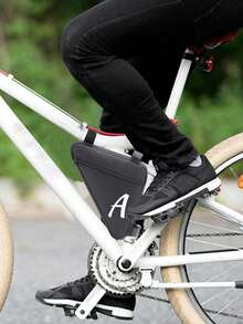 Fahrrad Dreieckstasche Oberrohrtasche mit Schnellverschluss, Vorder- und Hintertasche Werkzeugsatz Outdoor Radsport Zubehör, Fahrrad wasserdichte Vorderradtasche Dreieckstasche Radsport Ausrüstung, Fahrrad Vordertasche mit großer Kapazität, Mountainbike Dreieckaufbewahrungstasche, stabiler Sitz / sorgenfreies Fahren / nah am Rahmen, kratzfestes und abriebfestes Material, großer Stauraum